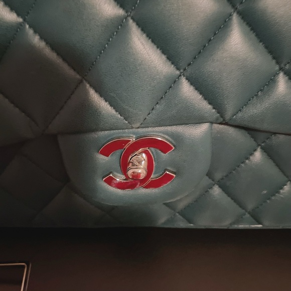 CHANEL - Double Flap Bag Quilted - Lambskin Maxi - Est Retail $10,000 - Picture 14 of 15